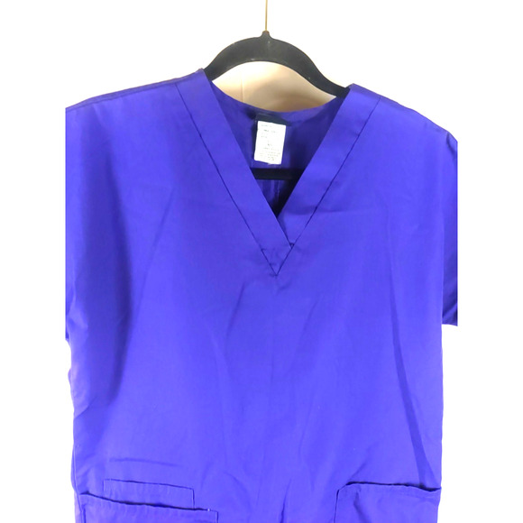 Cherokee Workwear Women's Scrub Top Size X Small Purple - Picture 6 of 7